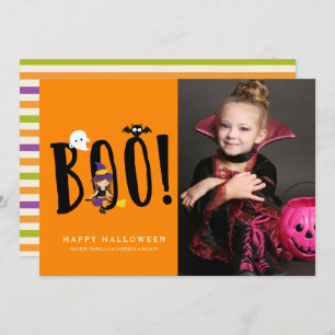 Foto-Karte von Boo & Friends Halloween Einladung
