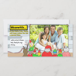 Foto-Karte zur Weihnachtsliste Feiertagskarte