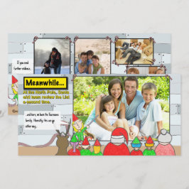 Foto-Karte zur Weihnachtsliste Feiertagskarte