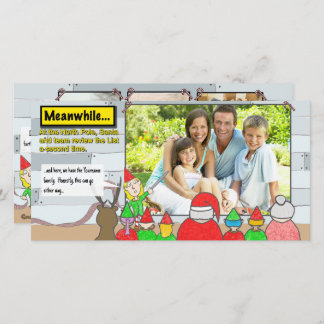 Foto-Karte zur Weihnachtsliste Feiertagskarte