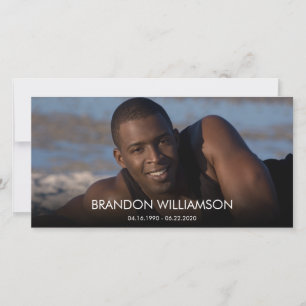 Foto keepake Beerdigung Danke