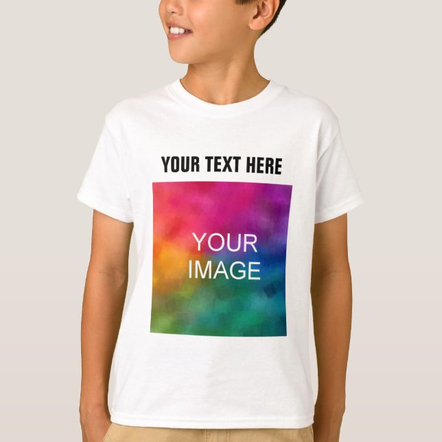 Foto-Kids-Boys des Kunden hinzufügen T-Shirt (Vorderseite)