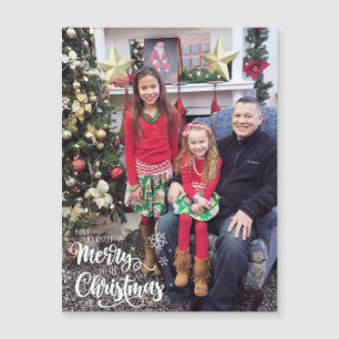Foto Kids Christmas Magnet Geschenkkarte für Oma