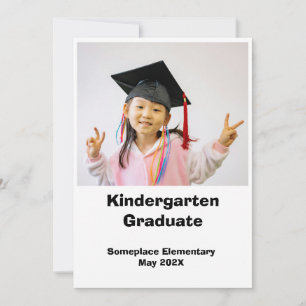 Foto Kindergarten Abschluss Ankündigung