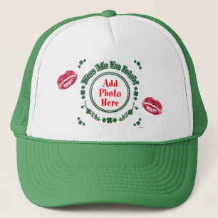 FOTO Kiss Me I'm Irish - Green Circle Kiss Mark Truckerkappe