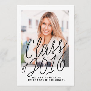 FOTO-KLASSE VON 2016 ABSCHLUSS Einladung