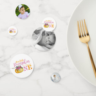 Foto Konfetti erste Geburtstagskürbis