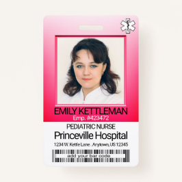 Foto - Krankenschwester - Rosa Ausweis