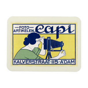 Foto-Kunststudio, Amsterdam, Vintage-Stil Magnet