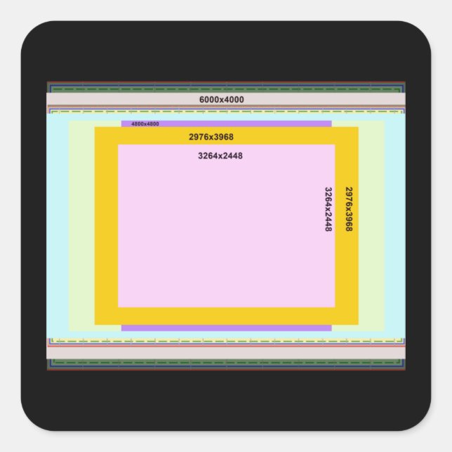 Foto L Square Sticker (Vorderseite)