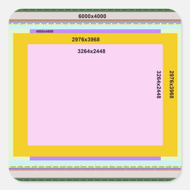 Foto L Square Sticker (Vorderseite)