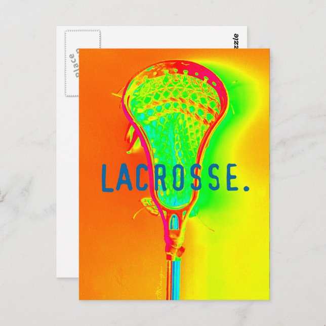 Foto Lacrosse Postkarte (Vorne/Hinten)