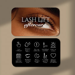 Foto-Lash-Nachbehandlung Kosmetik Visitenkarte