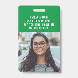 Foto Lehrerin Krankenschwester grüner Name Ausweis