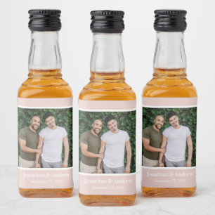 Foto LGBTQ Hochzeit Alkoholflaschenetikett