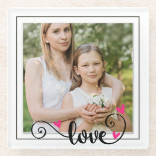 Foto Liebe Glasuntersetzer