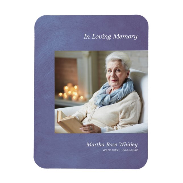 Foto Liebe jemand erinnern sich an Imitate blauer  Magnet (Vertikal)