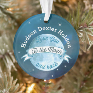 Foto Liebe Sie zum Mond und zurück Ornament