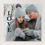 Foto LIEBE Typografie Keepake Puzzle<br><div class="desc">L-O-V-E schrieb über dieses lustige Rätsel. Die perfekte Aktivität für Sie und diesen besonderen Menschen. Ein perfektes Geschenk für diesen schwer zu kaufenden Menschen in deinem Leben.</div>