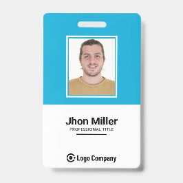 Foto, Logo, Bar, Name Abzeichen Ausweis