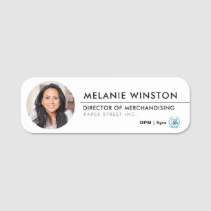Foto Logo Beruflich Simple Office Namensschild