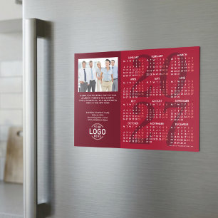 Foto-Logo-Bordeaux-Kalender 2027 Magnetkarte Magneteinladung