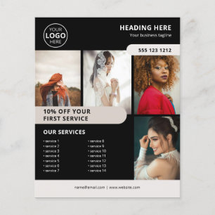 Foto Logo Business Marketing Black Flyer