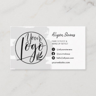 Foto-Logo für graue Bürste Visitenkarte