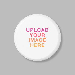 Foto-Logo-Geschäft Einfaches Template Weiß Magnet