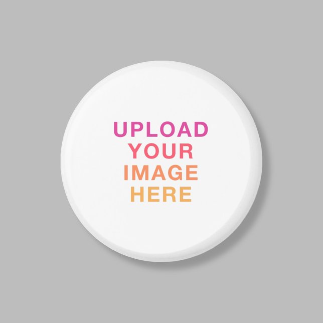 Foto-Logo-Geschäft Einfaches Template Weiß Magnet (Von Creator hochgeladen)