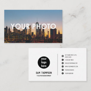 Foto & Logo Moderne Minimalistische Social Media I Visitenkarte