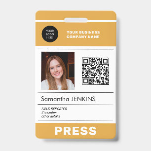 Foto-Logo QR-Code Presseausweis ID Ausweis