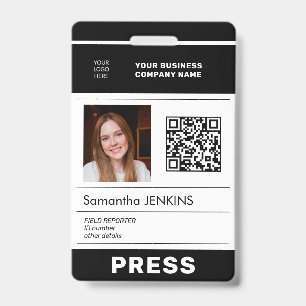 Foto-Logo-QR-Code-Pressepass-ID Ausweis