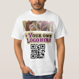 Foto-Logo und QR-Code T-Shirt