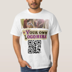 Foto-Logo und QR-Code T-Shirt