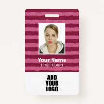 Foto-Logo und Strichcodestreifen für benutzerdefin