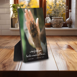 Foto Loss Hund Erinnerung Plaque Fotoplatte