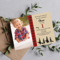 Foto Lumberjack Einladung zum 1. Geburtstag