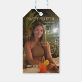 Foto Magazine Cover | Sweet 16 Birthday Name Geschenkanhänger
