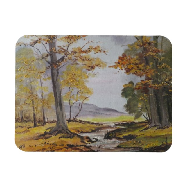 Foto Magnet Ann Hayes Painting Forest Stream (Horizontal)