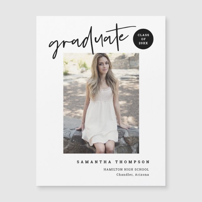 Foto Magnet für moderne Skripterziehung (Vorderseite)