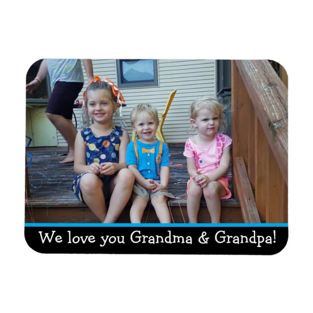 Foto Magnet für Oma und Opa (Horizontal)