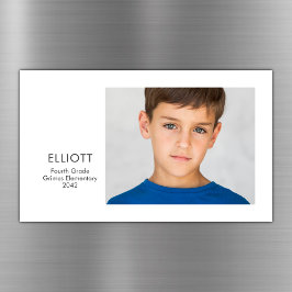 Foto-Magnet für Schuljahr Magnetkarte