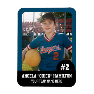 Foto-Magnet für Sportteam-Player (3"x4"in) Magnet