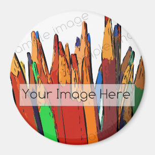 Foto-Magnet - rund Magnet