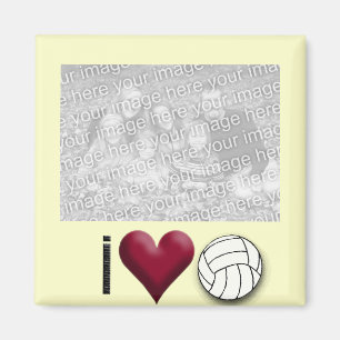 FOTO-MAGNET Volleyball der Liebe I Magnet