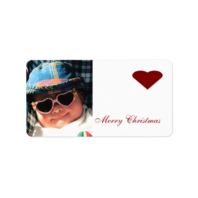 Foto-Mailing-Etikett Adressaufkleber (Vorne)