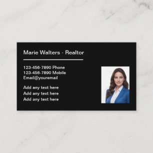 Foto-Makler-Profi-Geschäftskarten Visitenkarte