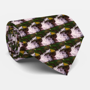 Foto-Malerei für kleine Waldflächen Wasserfall Krawatte