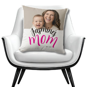 Foto Mama Gegründet Kind Name Benutzerdefiniertes Kissen